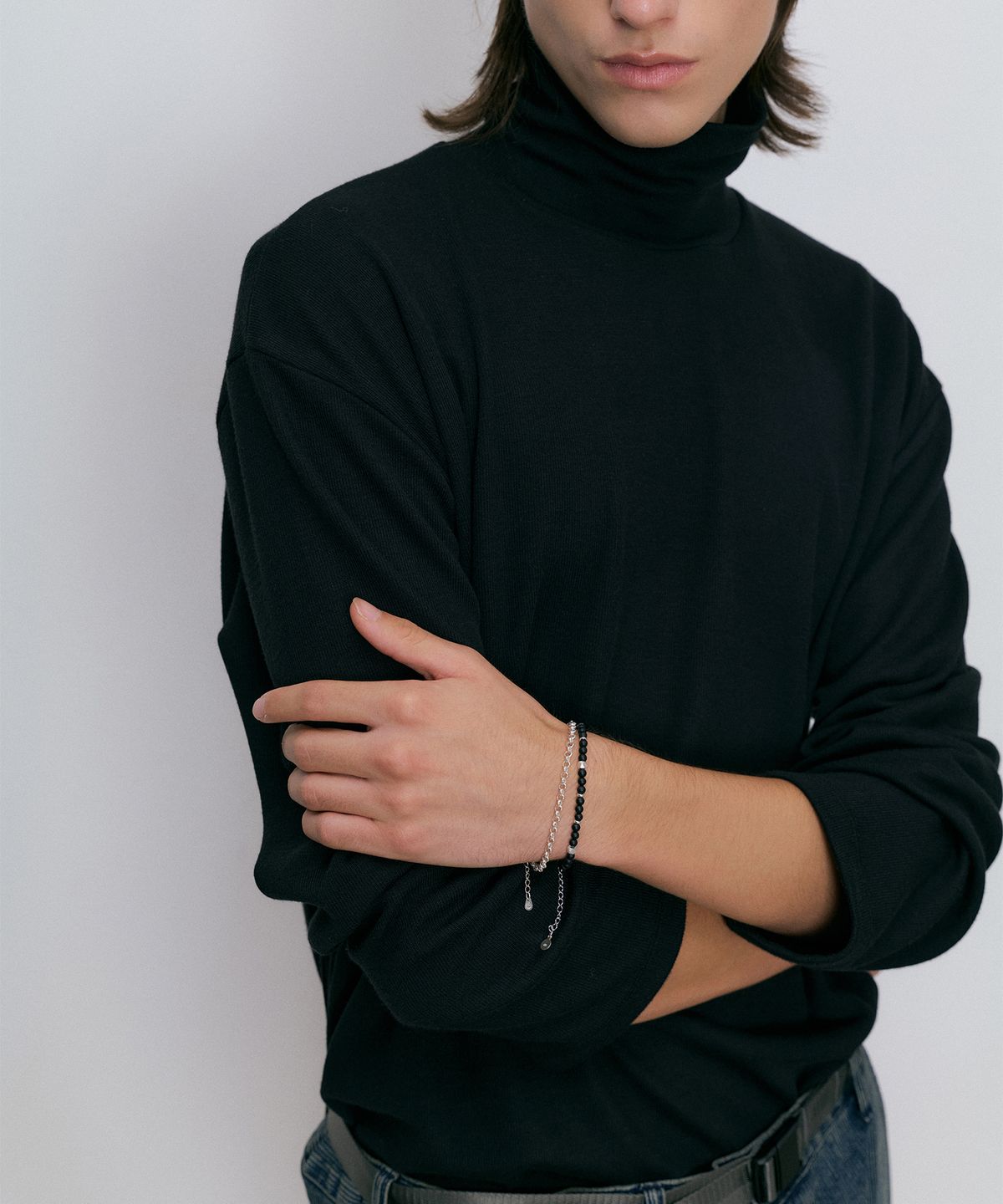 엔도어(ENDOOR) Onyx bracelet (onyx silver)