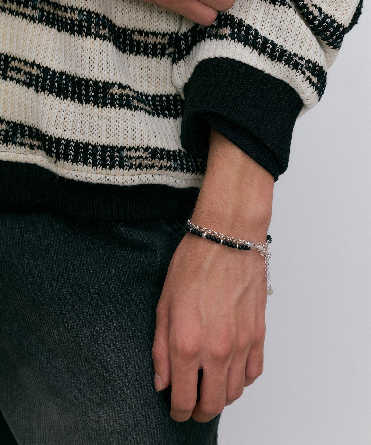 엔도어(ENDOOR) Onyx bracelet (onyx silver)