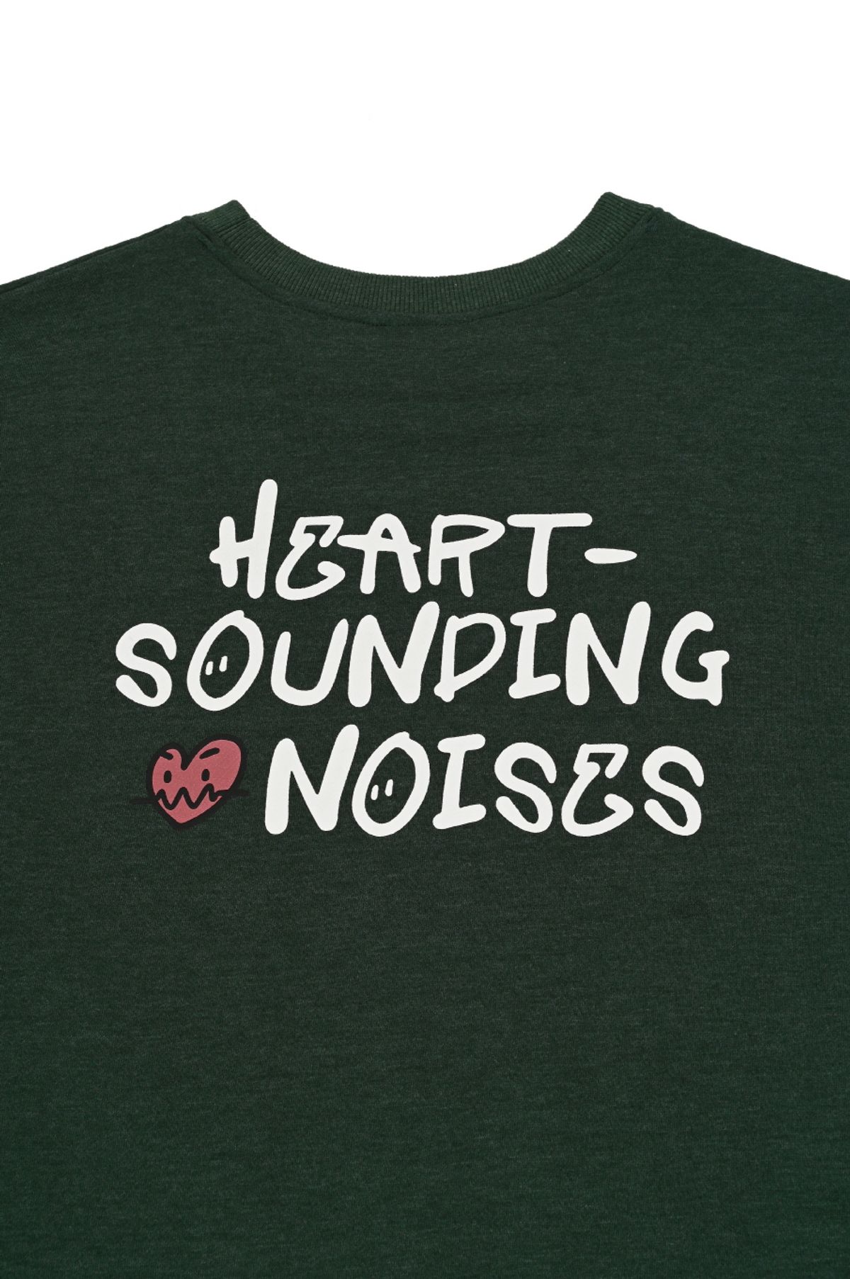 에즈아이원(ASIWANT) HEART SOUNDING NOISES SWEATSHIRT GREEN