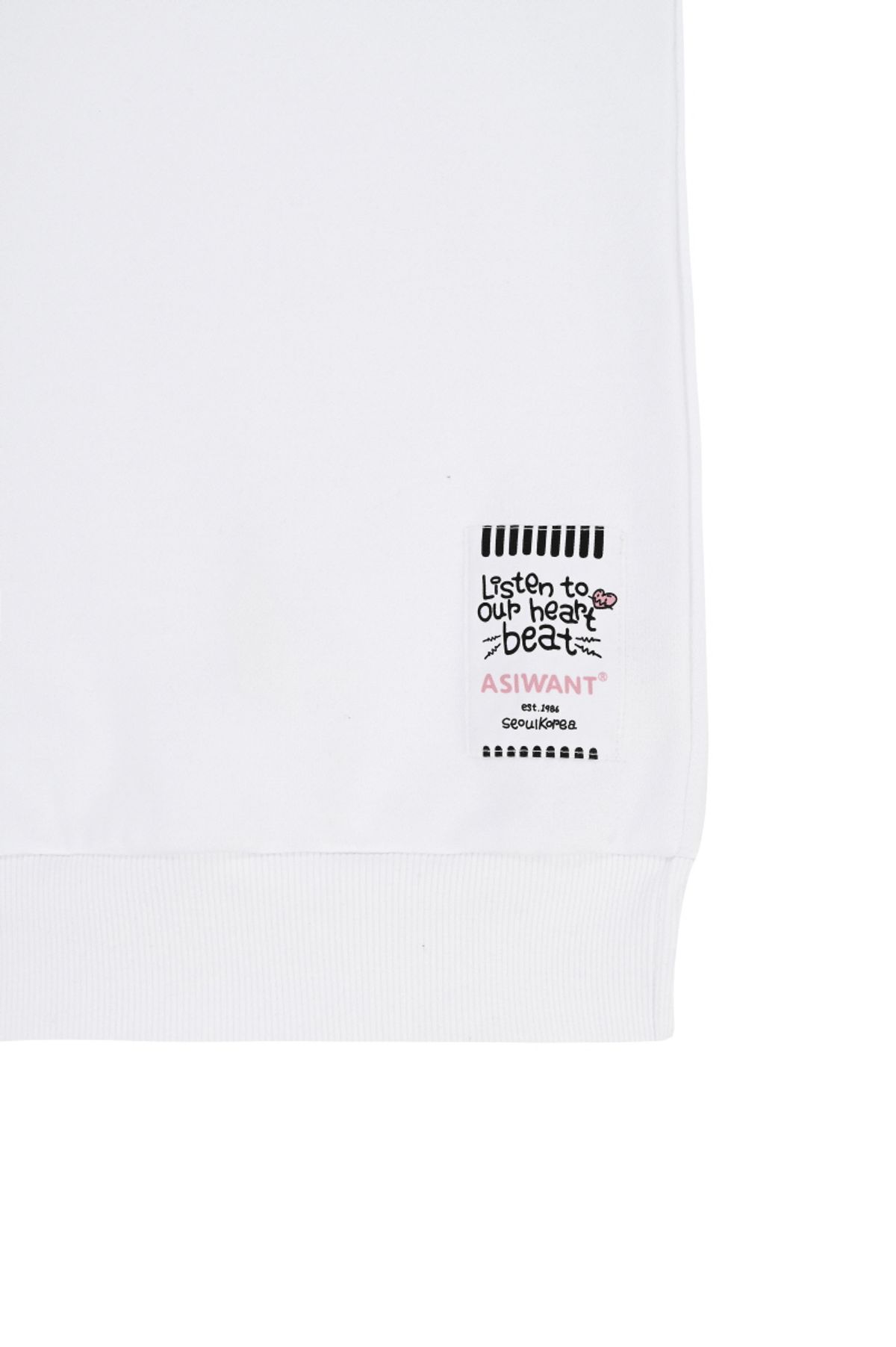 에즈아이원(ASIWANT) HELLA NASTY SWEATSHIRT WHITE