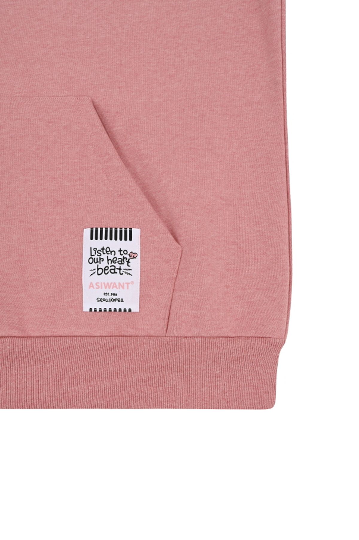 에즈아이원(ASIWANT) AIW LOGO ZIP-UP JACKET PINK