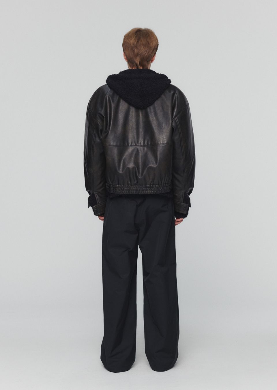 MUSINSA公式 | AMOMENTO VEGAN LEATHER BLOUSON