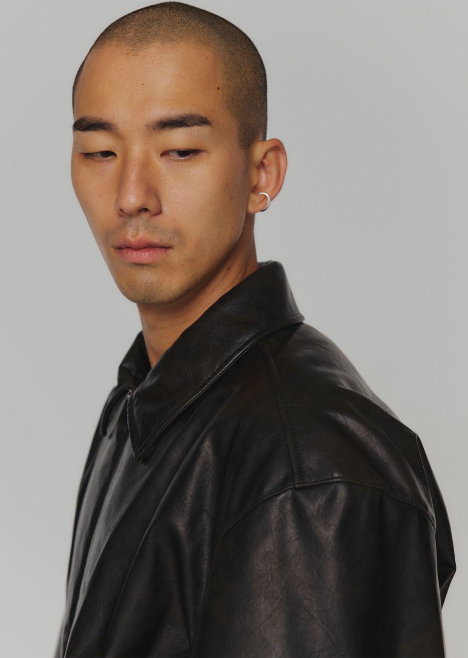 MUSINSA | AMOMENTO VEGAN LEATHER BLOUSON