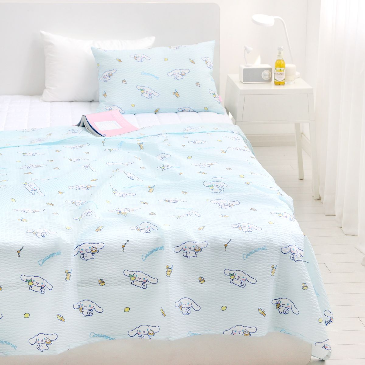 나라홈데코(NARAHOMEDECO) 산리오 시나모롤 뱀부리플 2종세트 레몬