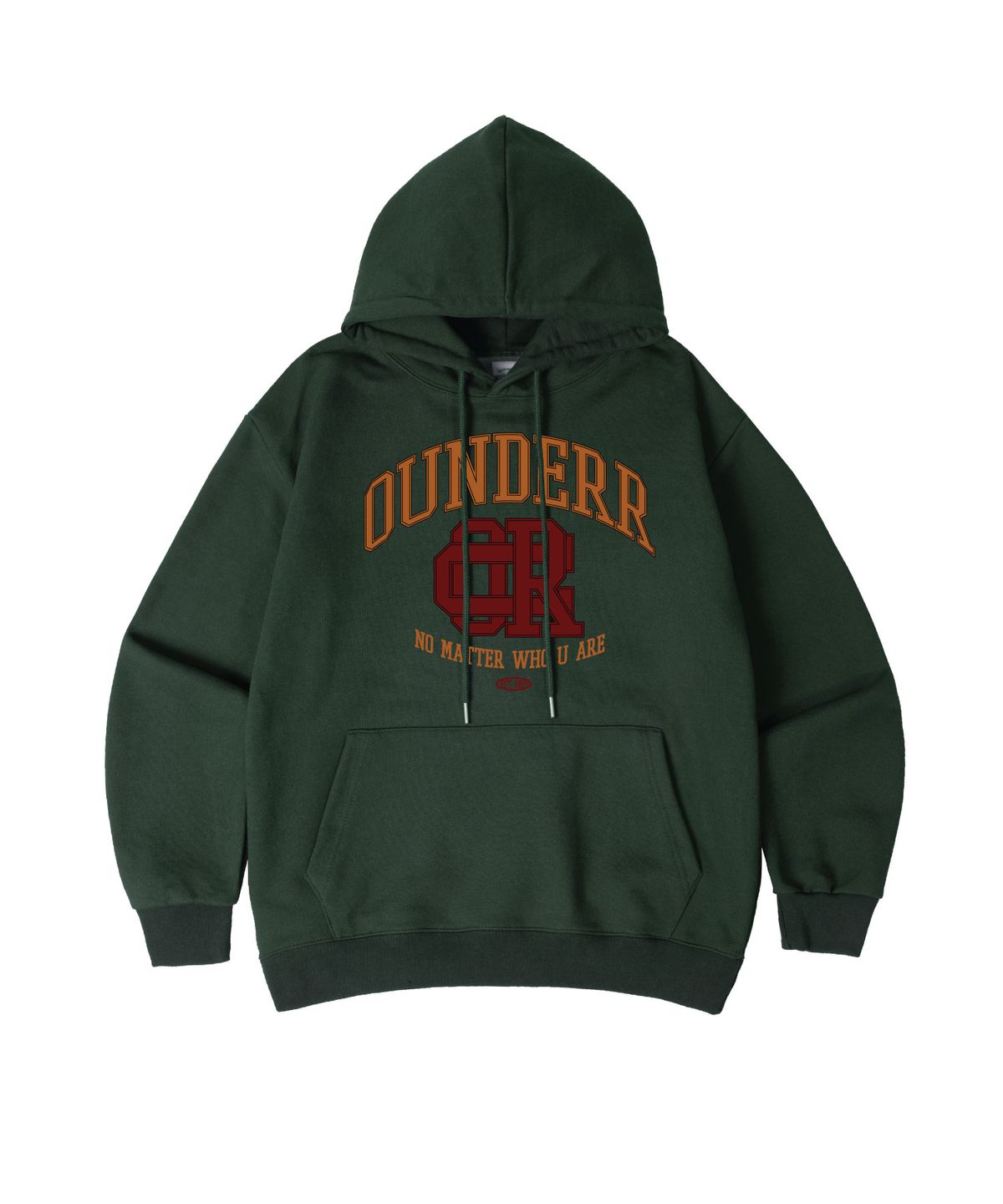 오언더알(OUNDERR) 빈티지 컬리지 오버핏 후드티셔츠 6Colors [기모]
