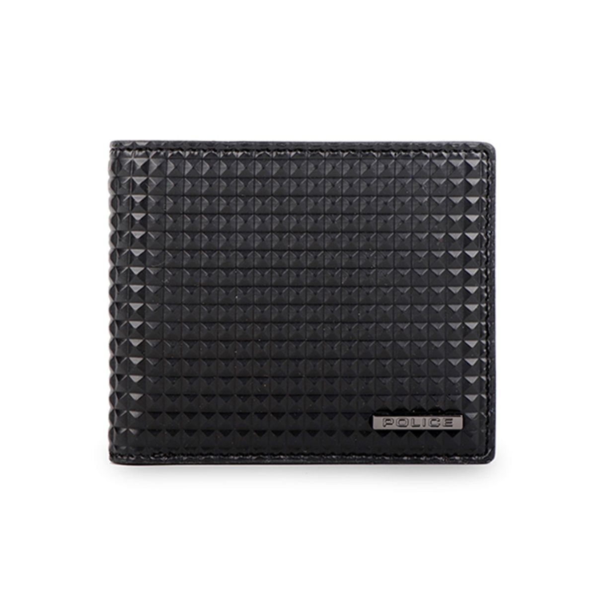 폴리스(POLICE) PYRAMID SLIM WALLET-BLACK+PYRAMID CREDIT CARD CASE - BLACK