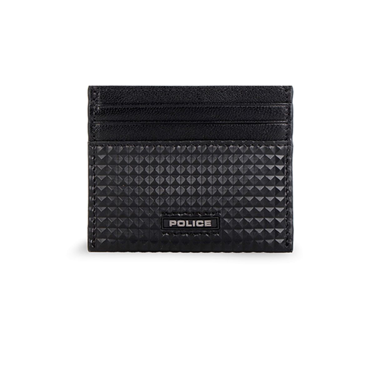 폴리스(POLICE) PYRAMID SLIM WALLET-BLACK+PYRAMID CREDIT CARD CASE - BLACK