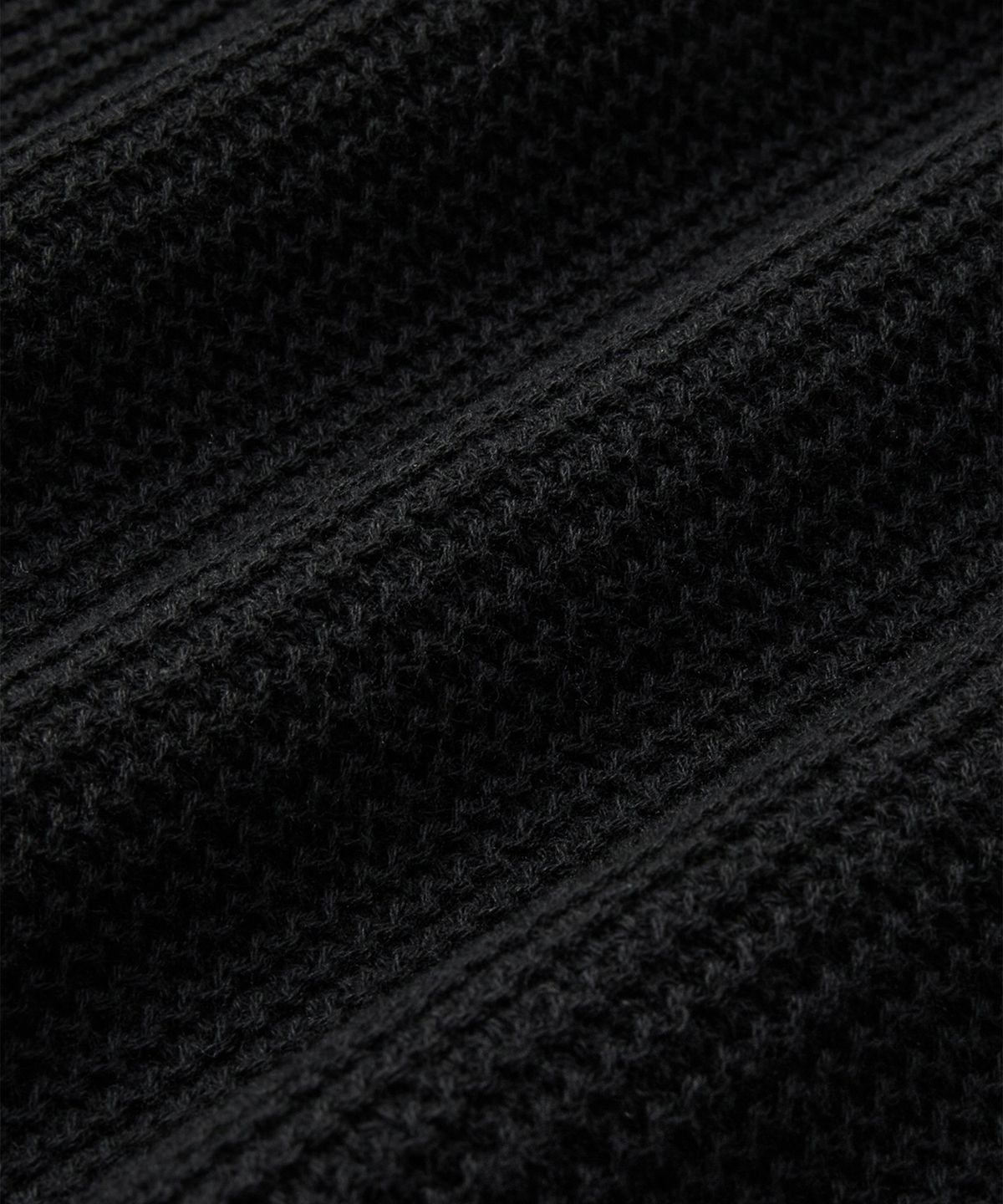 브랜디드(BRANDED) HARD TWIST LOUNGE POLO KNIT [BLACK]