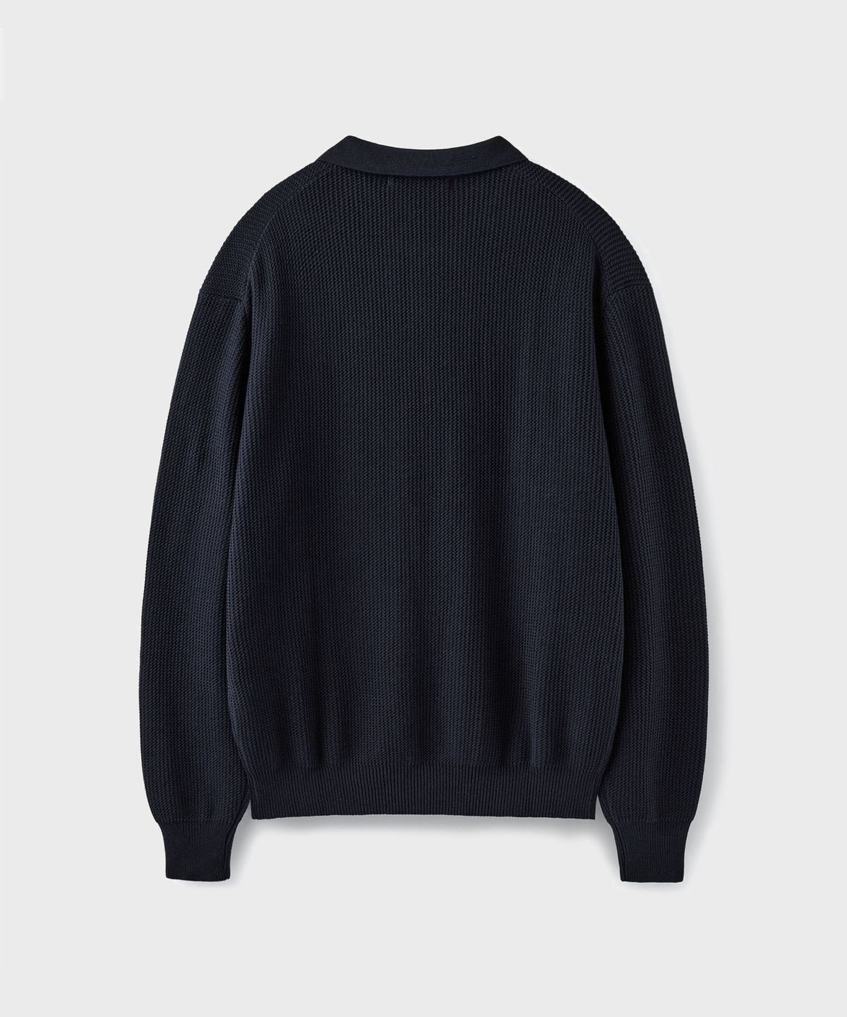 브랜디드(BRANDED) HARD TWIST LOUNGE POLO KNIT [INK NAVY]
