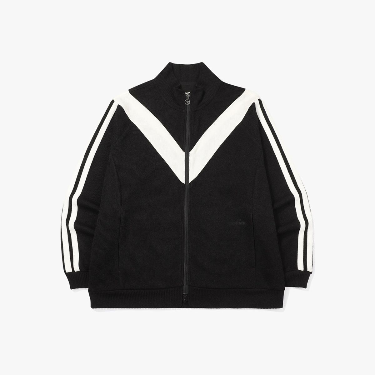 디아도라(diadora) 몬텔로 니트 트랙 자켓 BLACK
