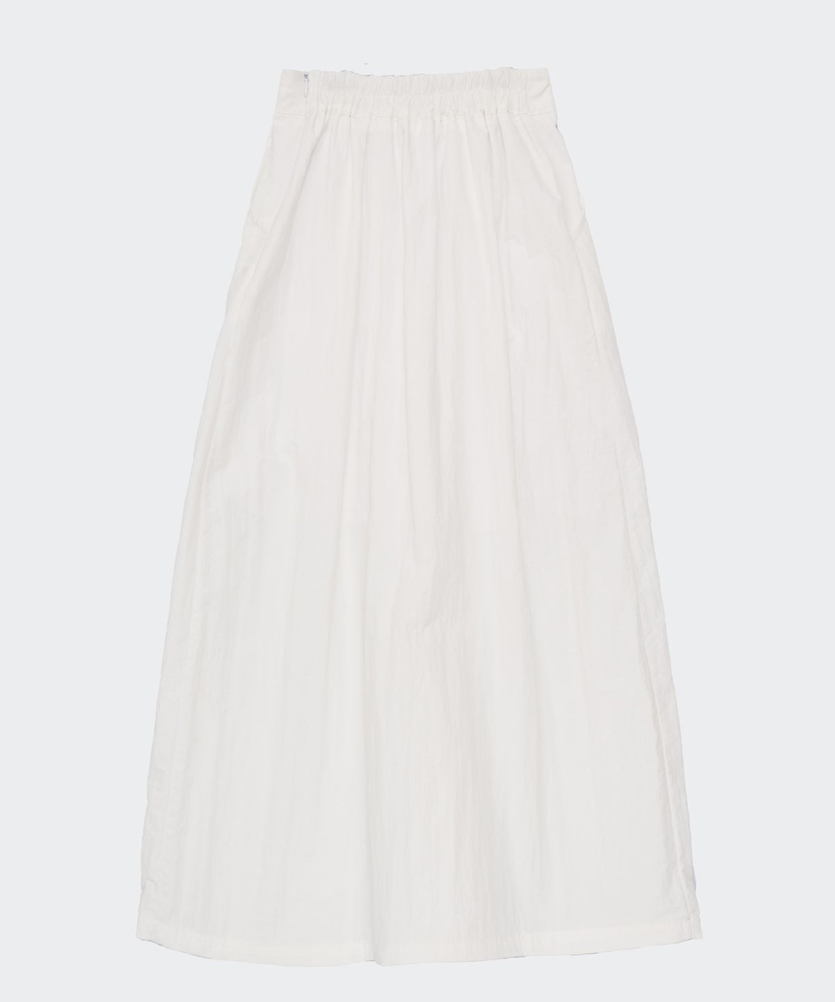 닐라이즈(NEALIZE) Nylon Maxi Skirt White