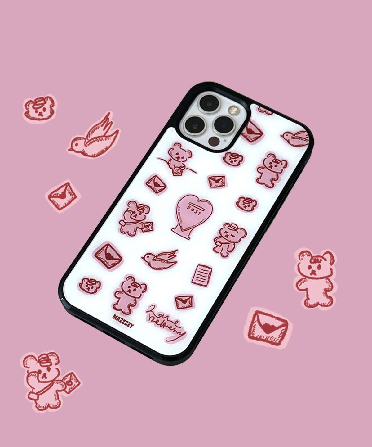 마찌(MAZZZZY) [Magsafe]letter muffin glass case