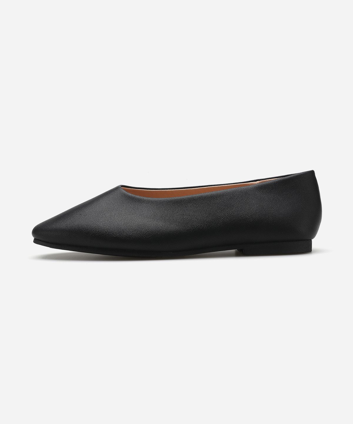 솔트앤초콜릿(SALT AND CHOCOLATE) 스퀘어 토 커버 플랫 412435003 (1cm/2colors)