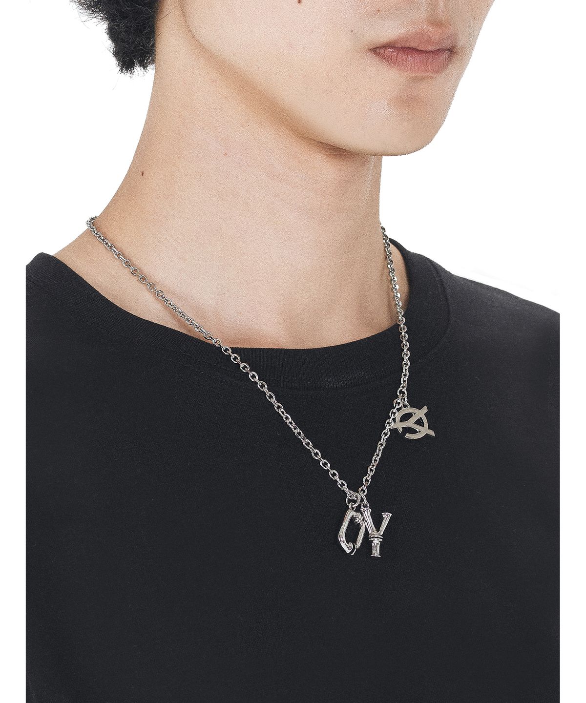 오픈야드(오와이)(OPENYARD(OY)) BONE LOGO NECKLACE