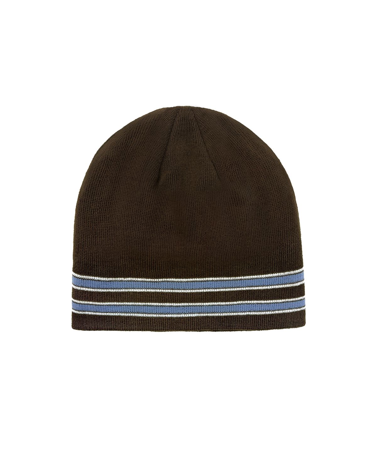 오픈야드(오와이)(OPENYARD(OY)) STRIPED METAL LOGO BEANIE - BROWN