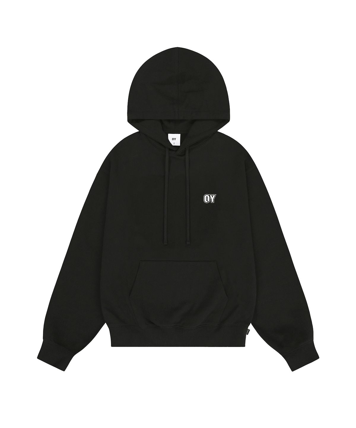 오픈야드(오와이)(OPENYARD(OY)) HEART PATCH OPYD HOODIE - BLACK