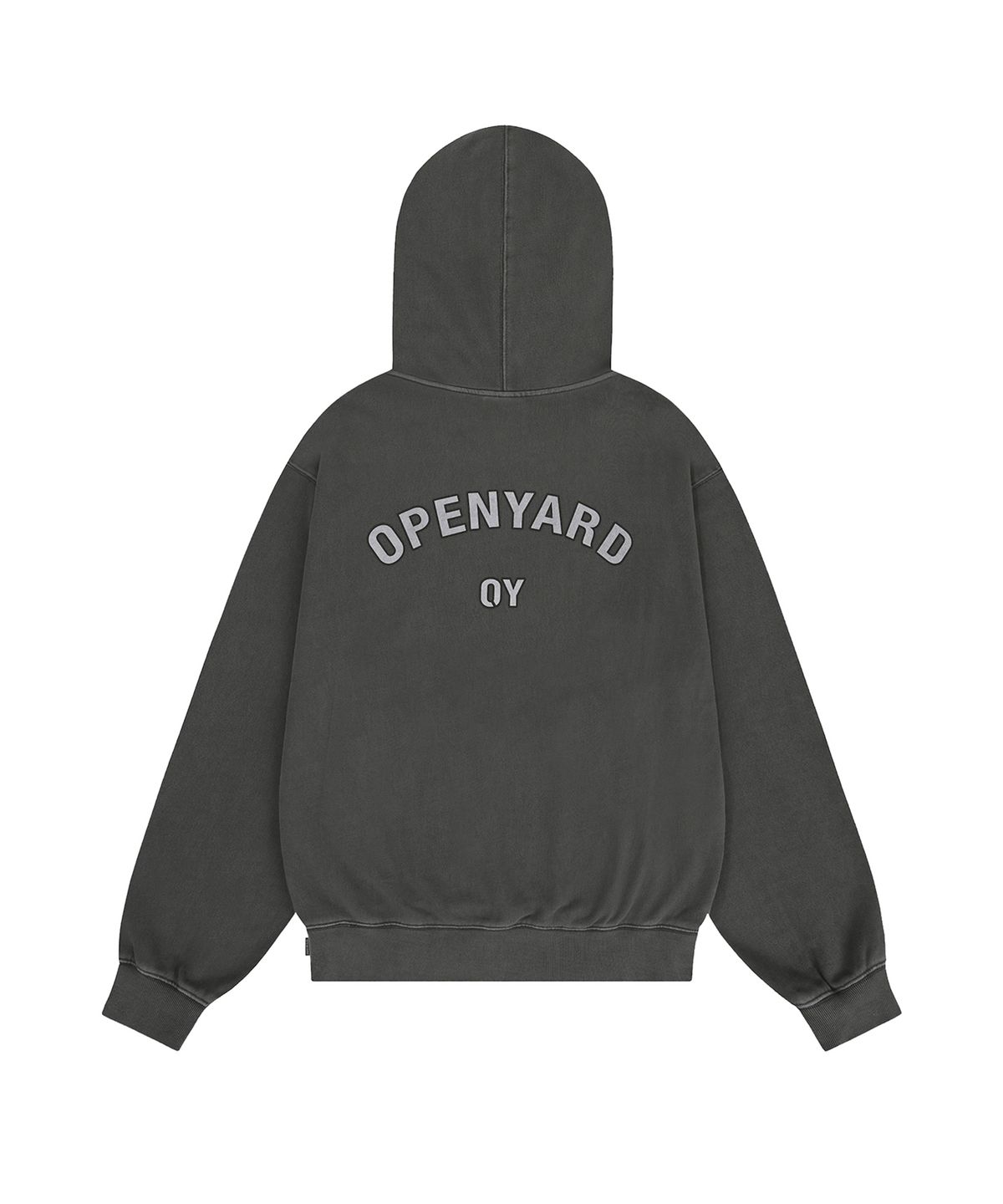 오픈야드(오와이)(OPENYARD(OY)) PIGMENT DYED OPYD HOODIE - CHARCOAL
