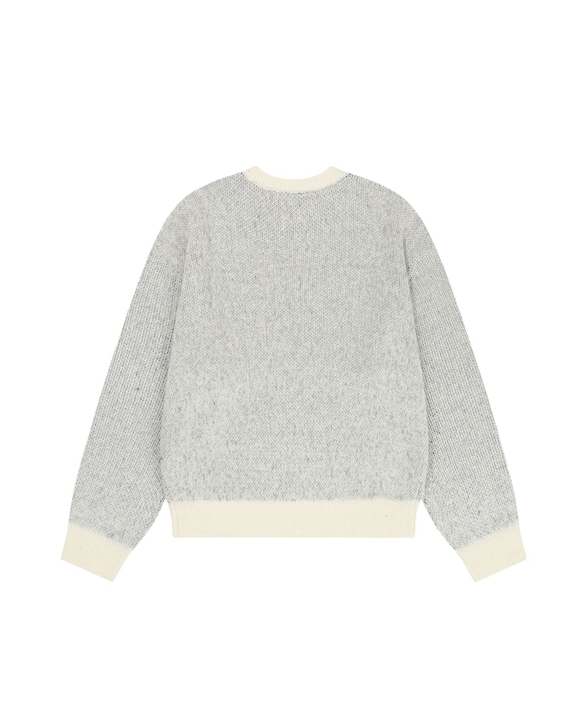 오픈야드(오와이)(OPENYARD(OY)) HAIRY DUAL CUBE KNIT - IVORY