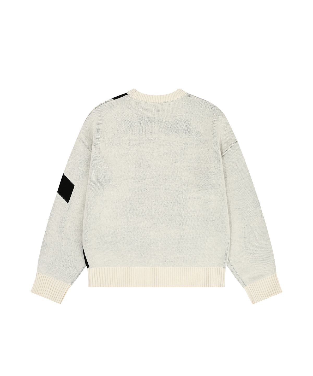 오픈야드(오와이)(OPENYARD(OY)) BOLD LOGO KNIT - IVORY