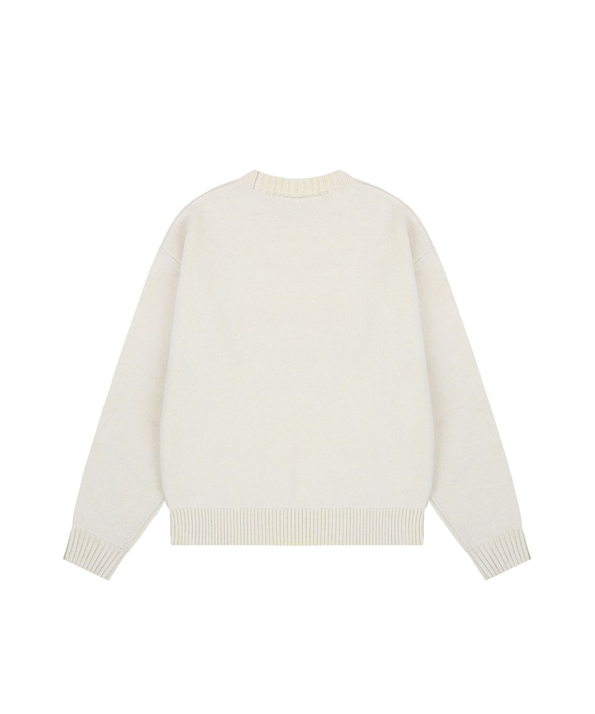 오픈야드(오와이)(OPENYARD(OY)) HEART HANDLE EMBROIDERED KNIT - IVORY