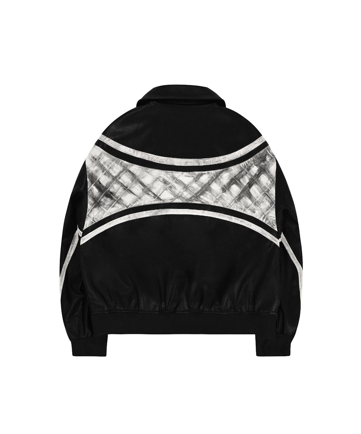 오픈야드(오와이)(OPENYARD(OY)) LEATHER QUILTED JACKET - BLACK&WHITE