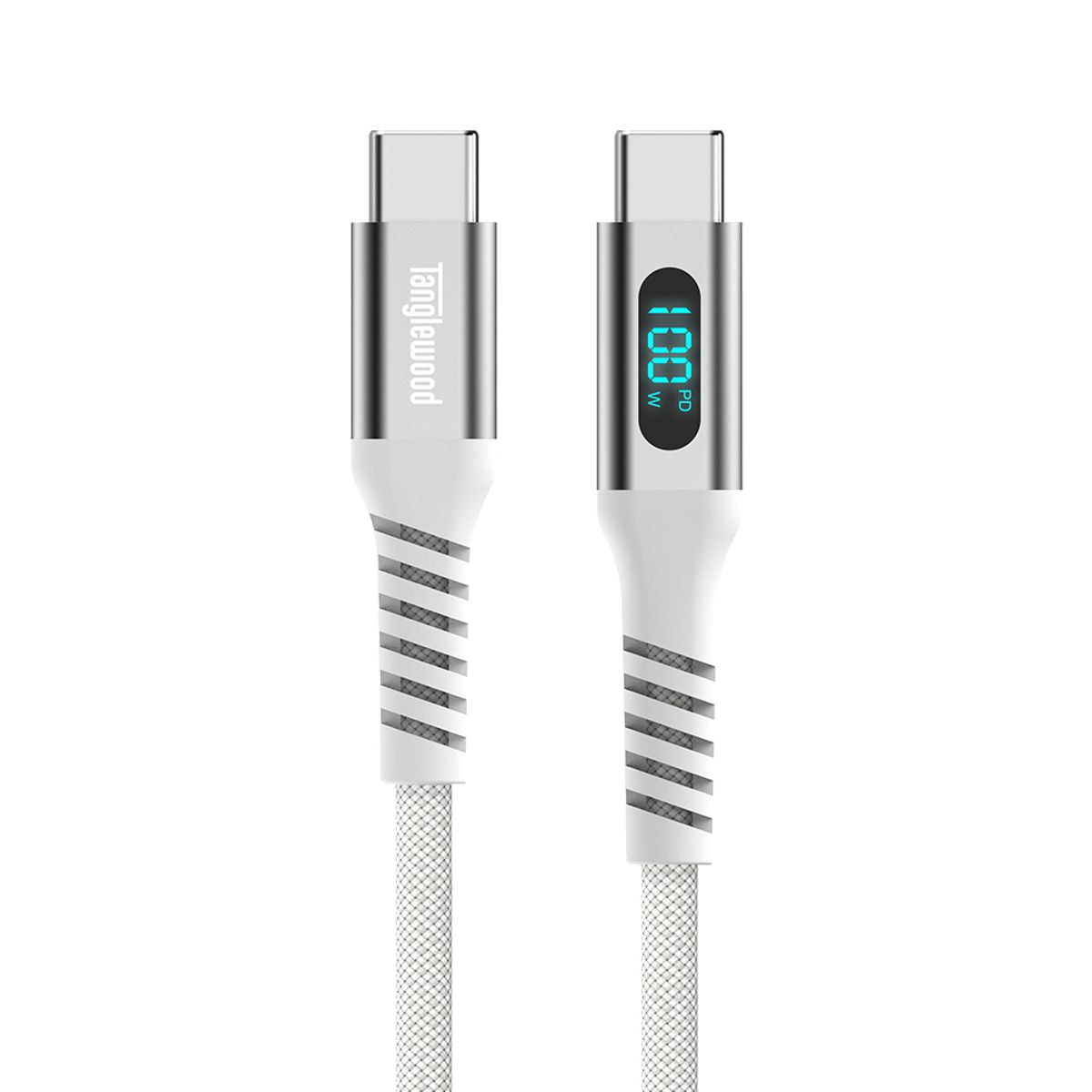 탱글우드(TANGLEWOOD) 초고속 2.0 지원 C to C LED 출력표시 케이블 100W 2m