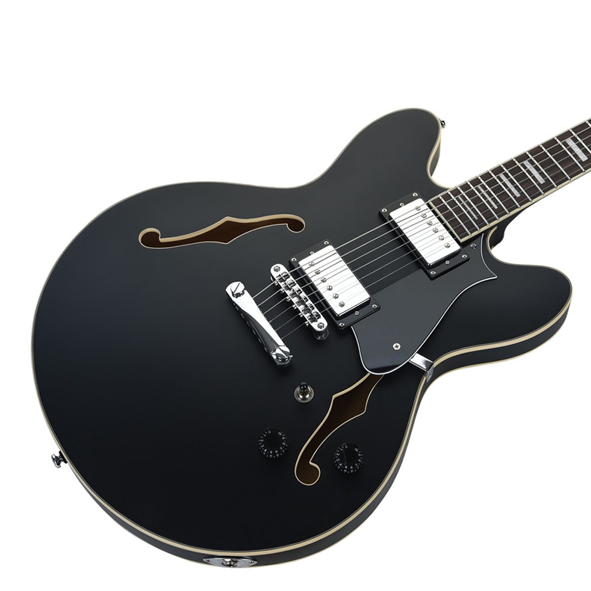 헥스기타(HEXGUITARS) 세미할로우 일렉기타 Q300 S/BK 블랙