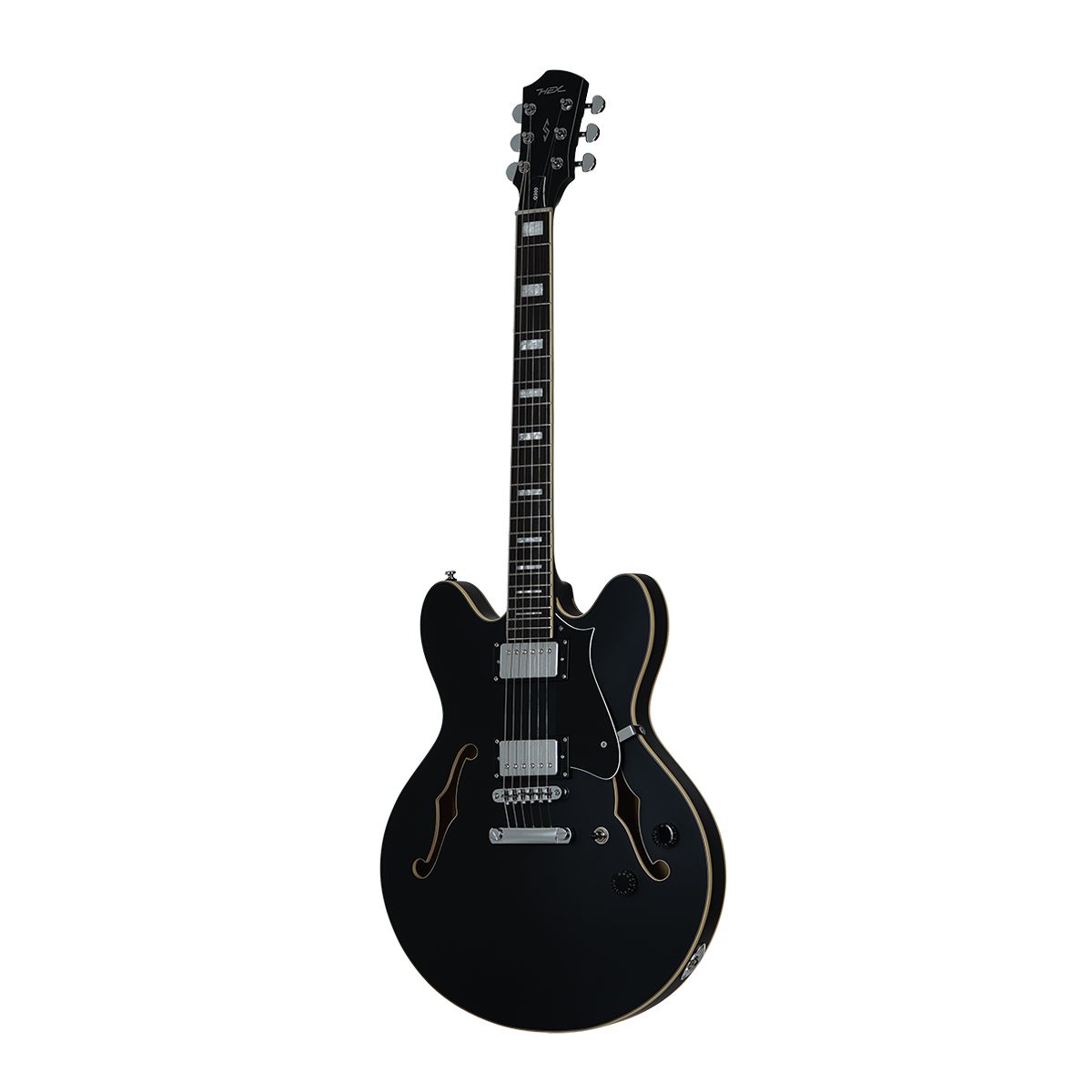 헥스기타(HEXGUITARS) 세미할로우 일렉기타 Q300 S/BK 블랙
