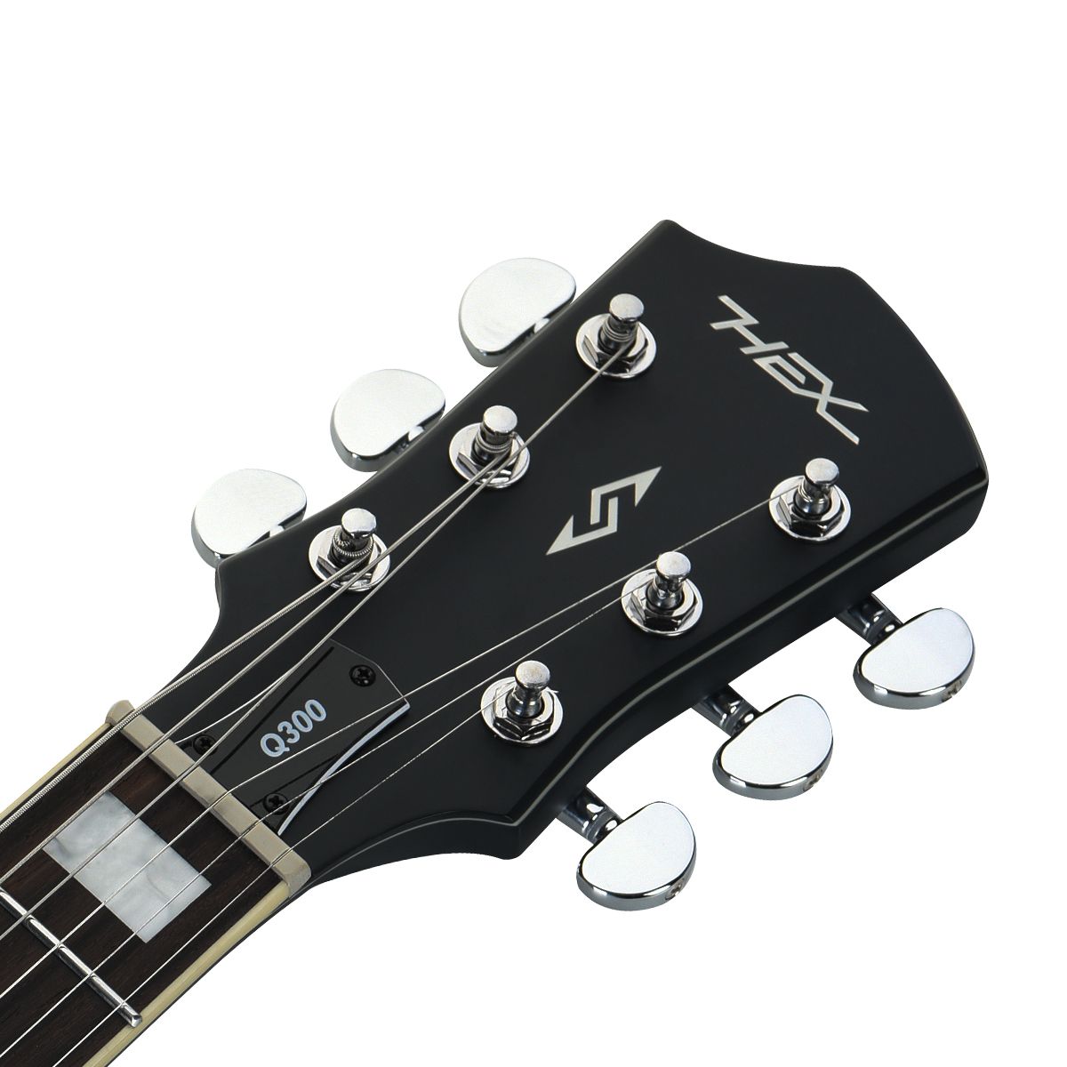헥스기타(HEXGUITARS) 세미할로우 일렉기타 Q300 S/BK 블랙