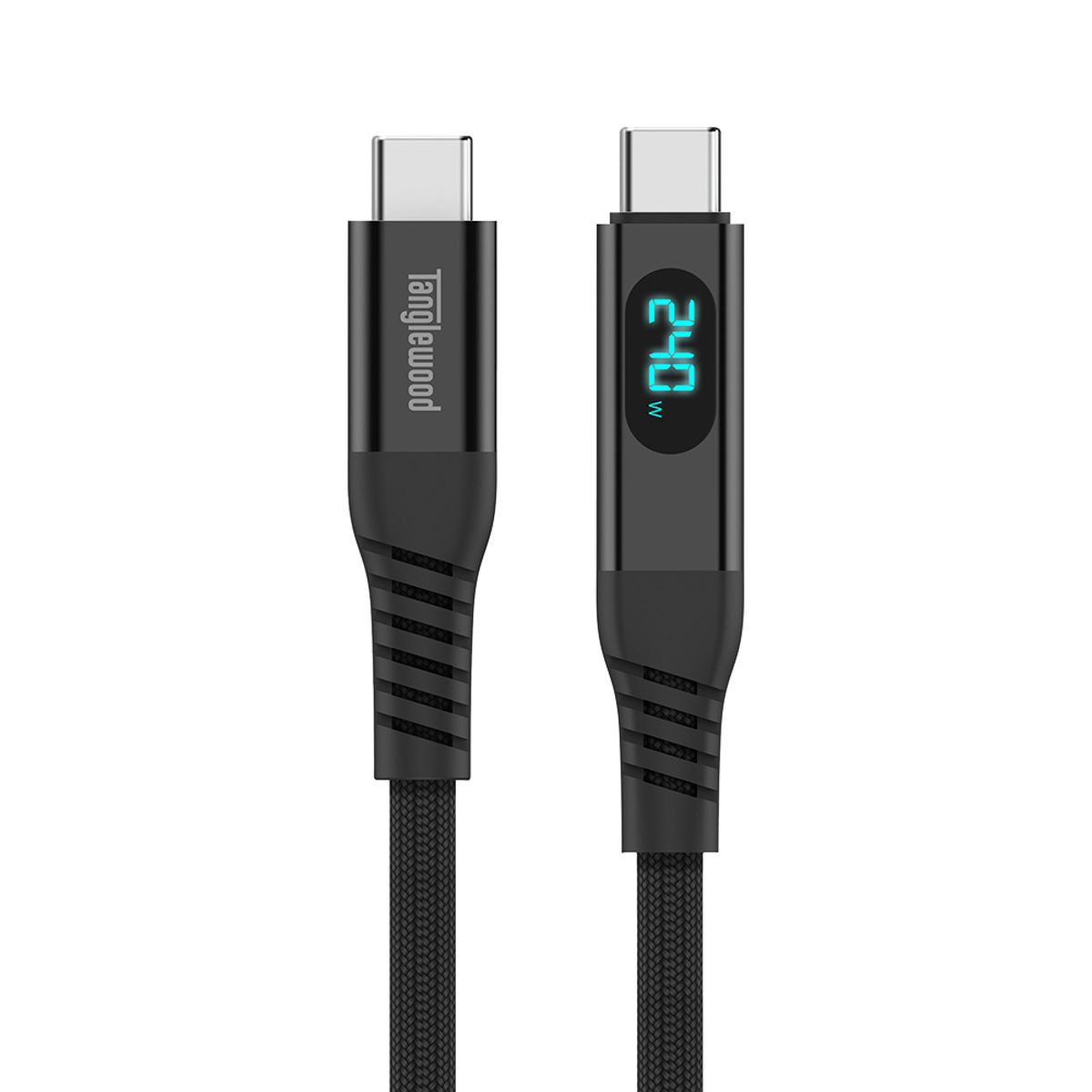 탱글우드(TANGLEWOOD) 초고속 2.0 지원 20Gbps C to C LED 출력표시 케이블 240W 2m