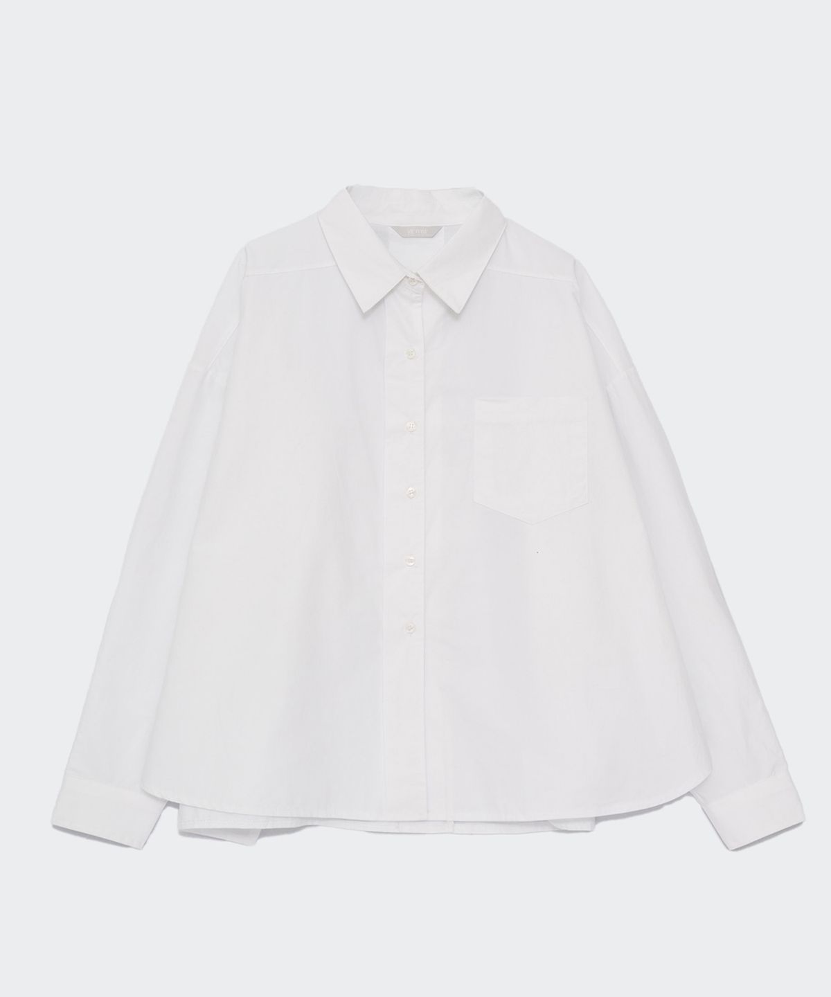 닐라이즈(NEALIZE) Oversized Cotton Shirt White
