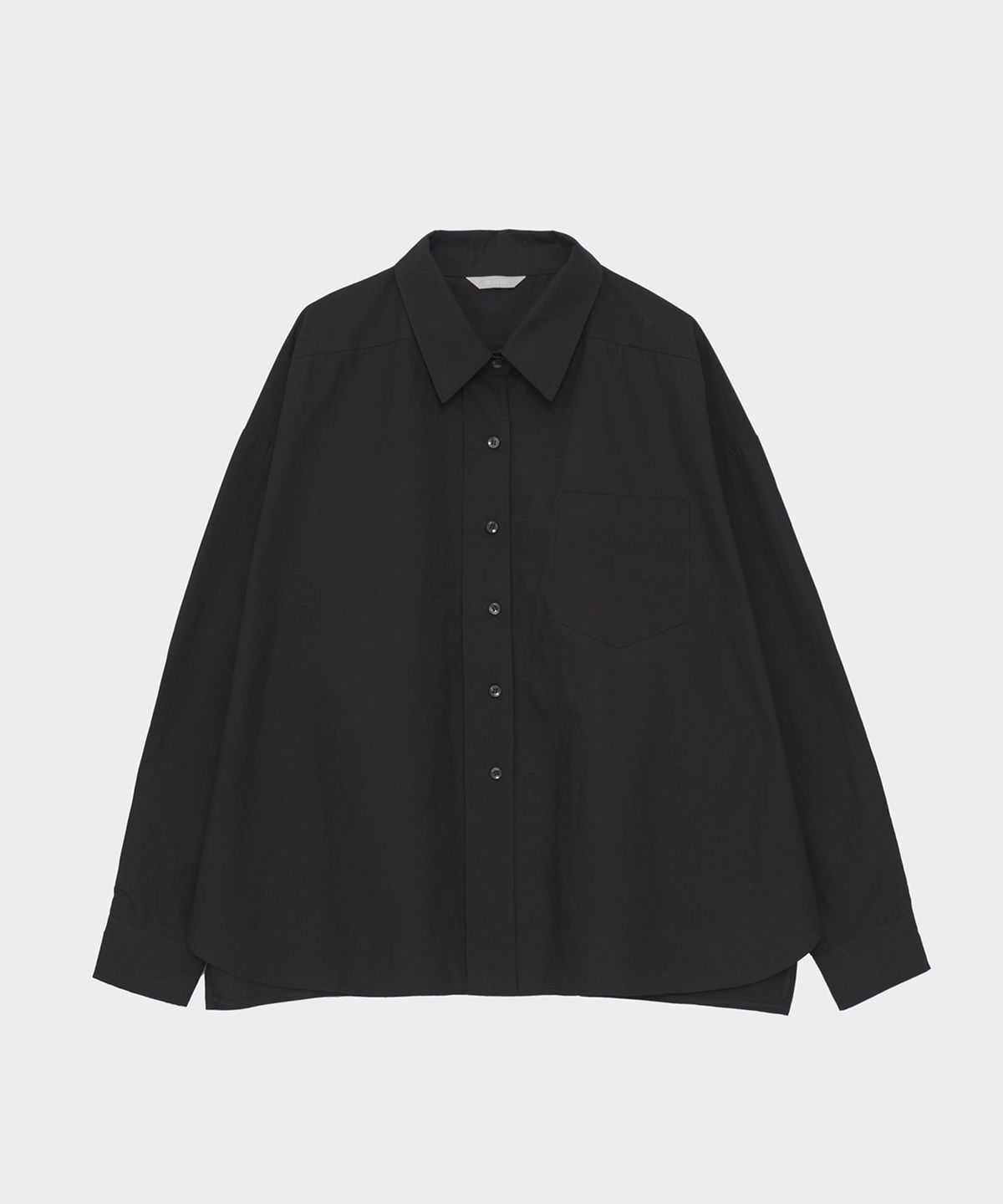 닐라이즈(NEALIZE) Oversized Cotton Shirt Black