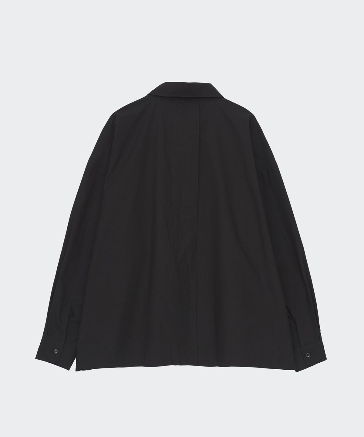 닐라이즈(NEALIZE) Oversized Cotton Shirt Black