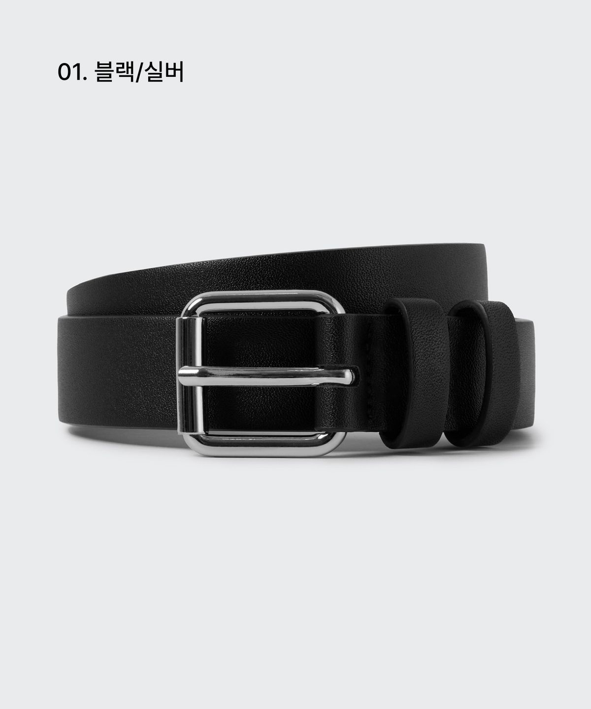 무신사 스탠다드 우먼(MUSINSA STANDARD WOMAN) 우먼즈 롤러 버클 신세틱 레더 벨트_25mm