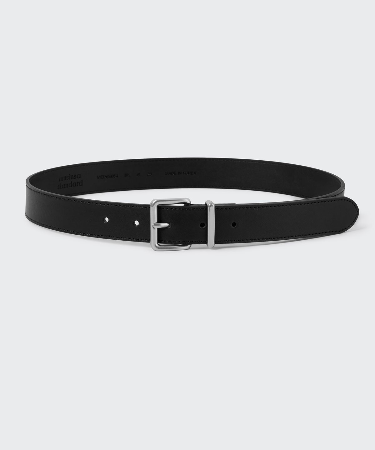 무신사 스탠다드 우먼(MUSINSA STANDARD WOMAN) 우먼즈 라운디드 스퀘어 레더 벨트_30mm