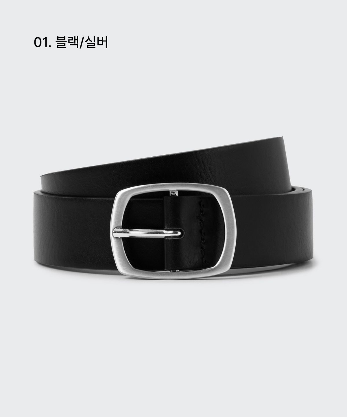 무신사 스탠다드 우먼(MUSINSA STANDARD WOMAN) 우먼즈 오벌 스퀘어 신세틱 레더 벨트_25mm