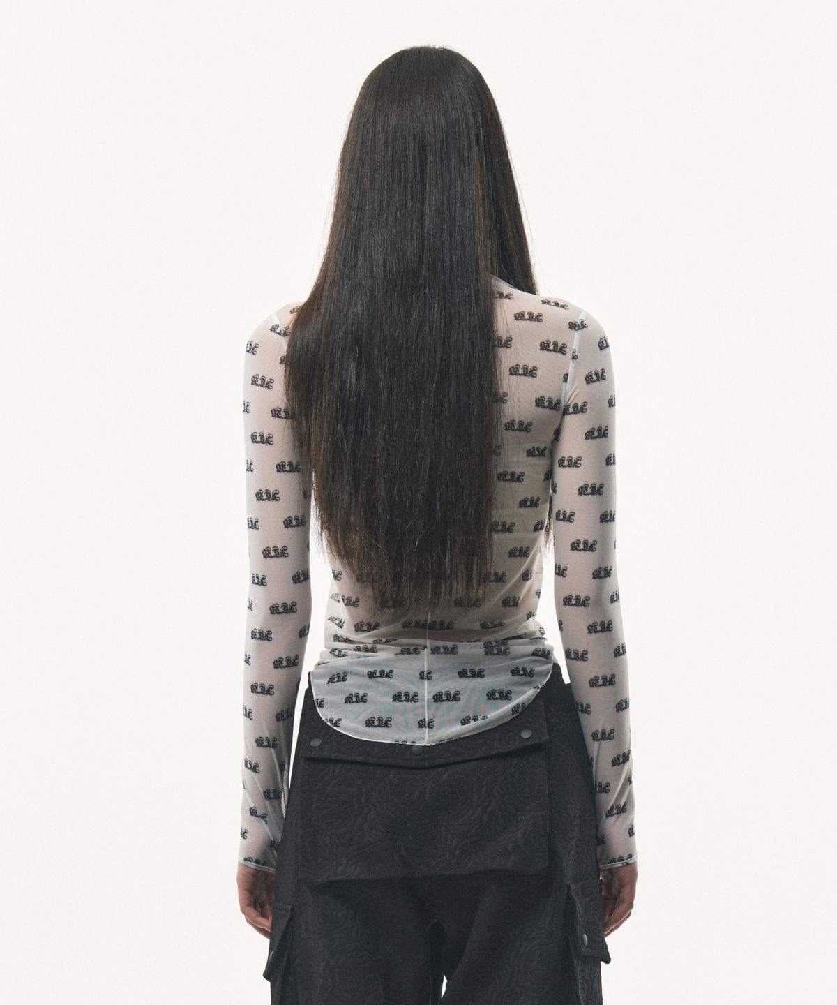 포더웨더(FOR THE WEATHER) western Logo Mesh T-Shirt (White)