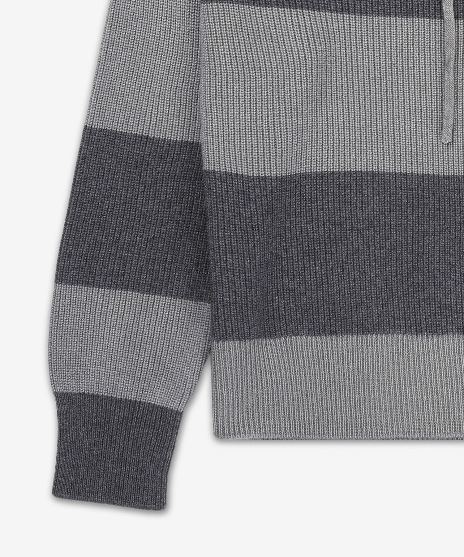 MUSINSA | THOM BROWNE Garment Dye Rugby Stripe Hoodie Knit