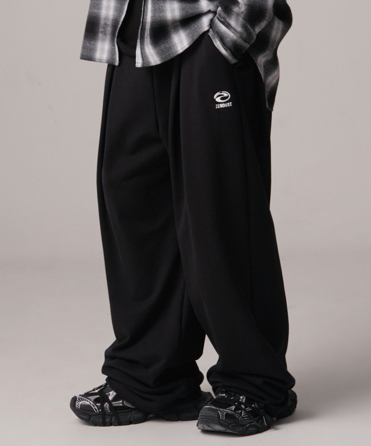 젠더스트(ZENDUST) Nap Pintuck Wide Pants - 2COL