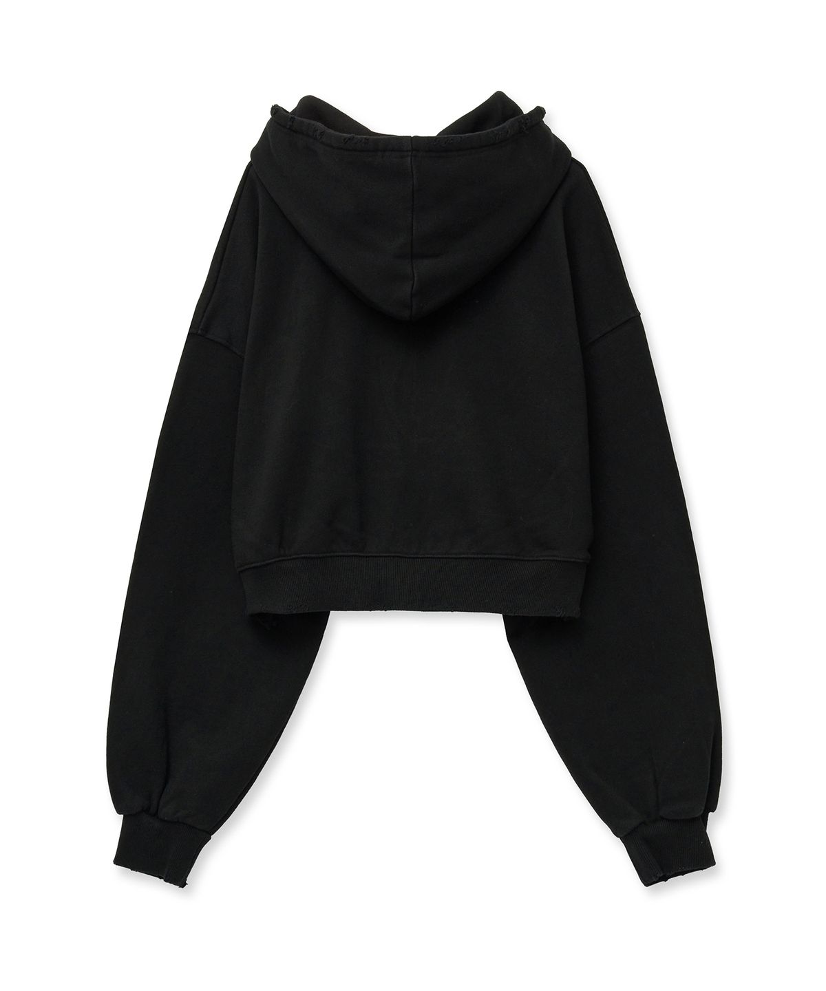 미드나잇 무브(MIDNIGHT MOVE) (기모선택) damage hood zip up [black]