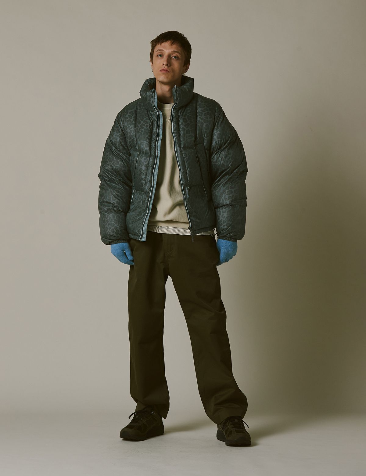 네이머클로딩(NAMERCLOTHING) SHEER SHELL DOME PARKA LEOPARD