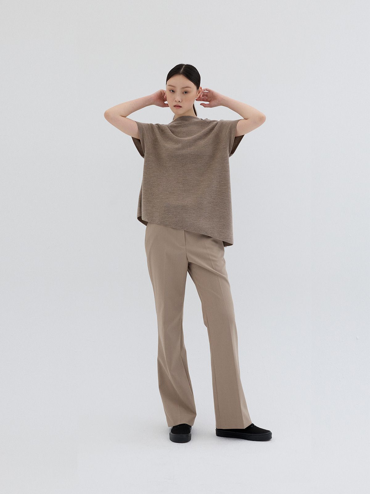 리플레인(REPLAIN) UNBALNCED KNIT TOP