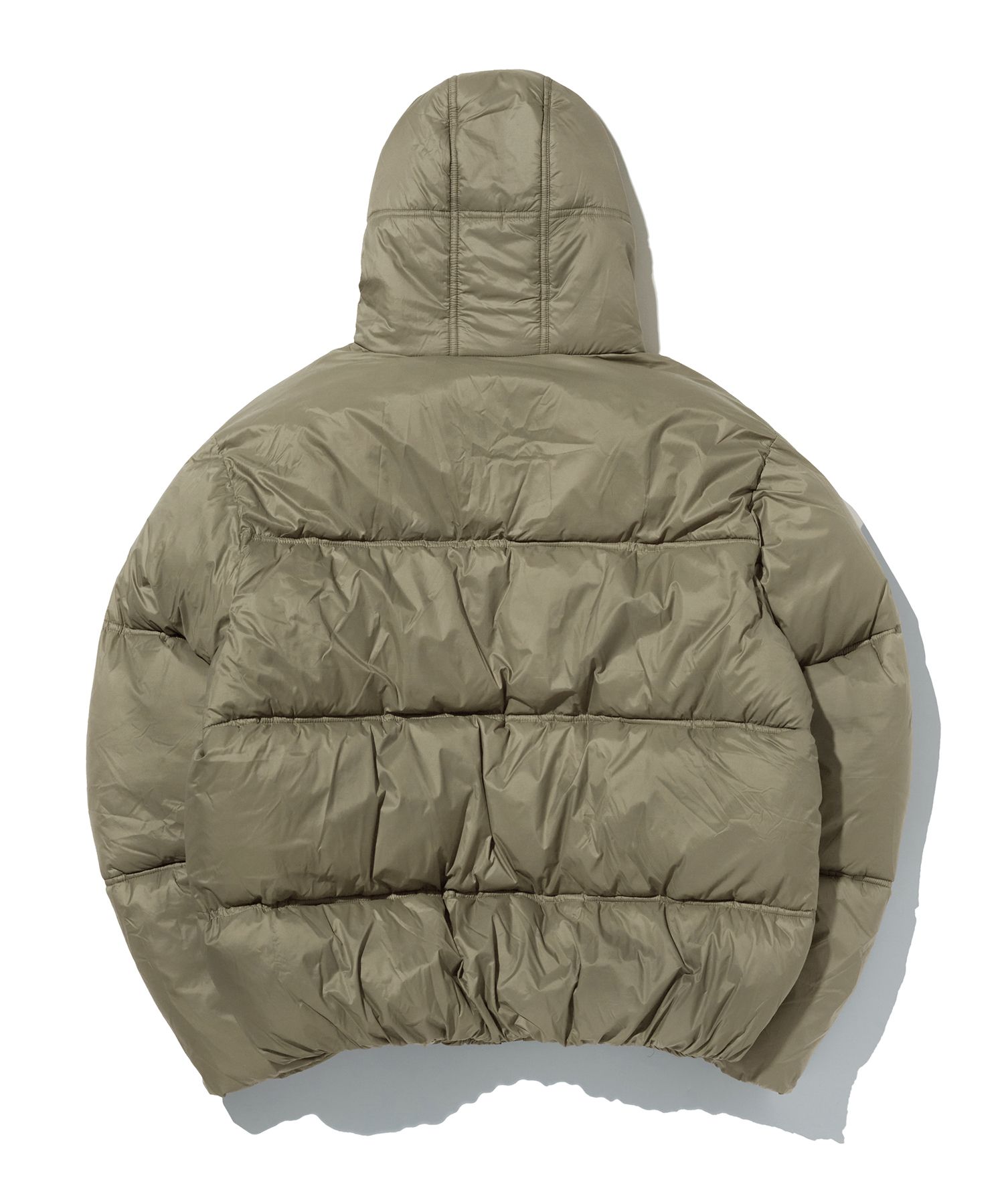 MUSINSA公式 | SUADE フード付きダウンジャケット[カーキ]