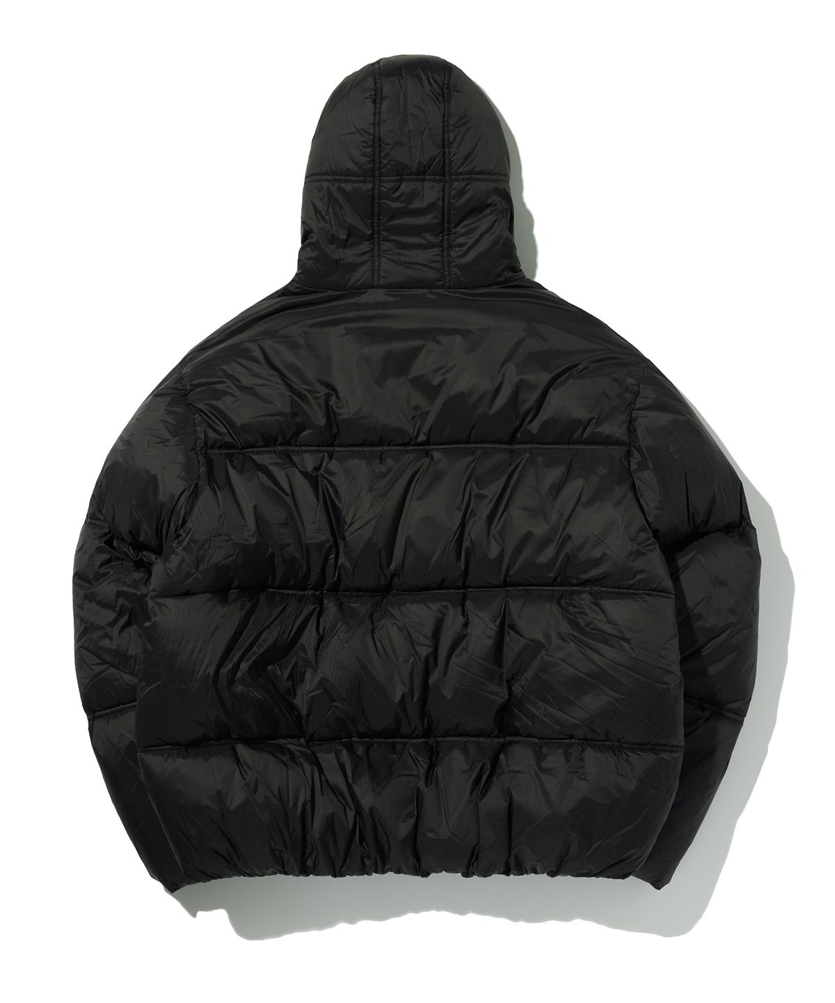 스웨이드(SUADE) HOODED PUFFER JACKET [BLACK]