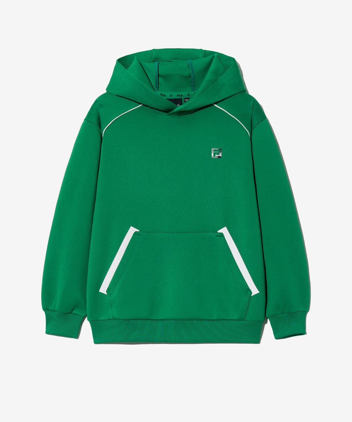 휠라 키즈(FILA KIDS) PF 쿠션지 후드 맨투맨(FK2POG3302MGRN)