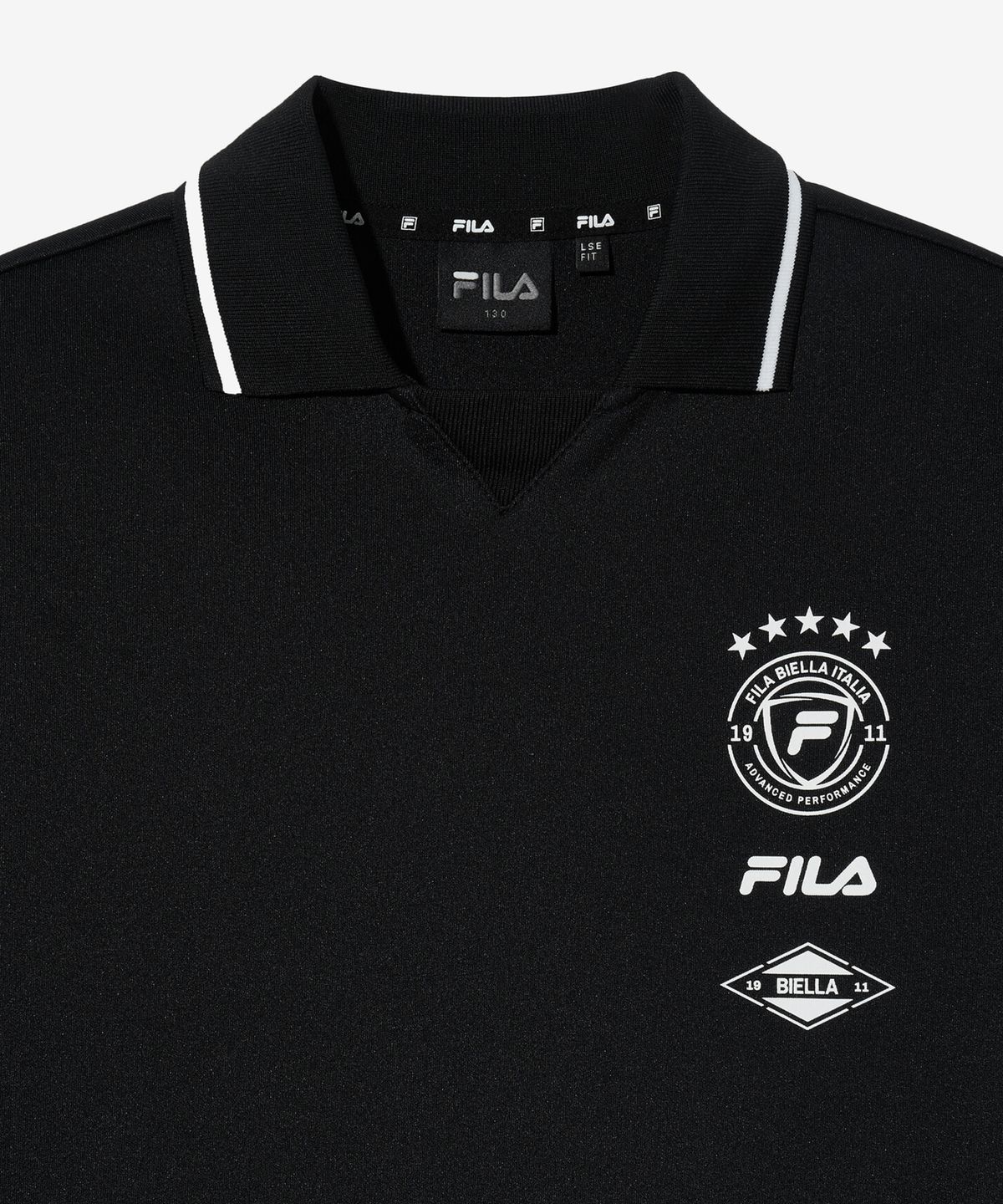 휠라 키즈(FILA KIDS) PF 카라 포인트 맨투맨(FK2POG3301MBLK)