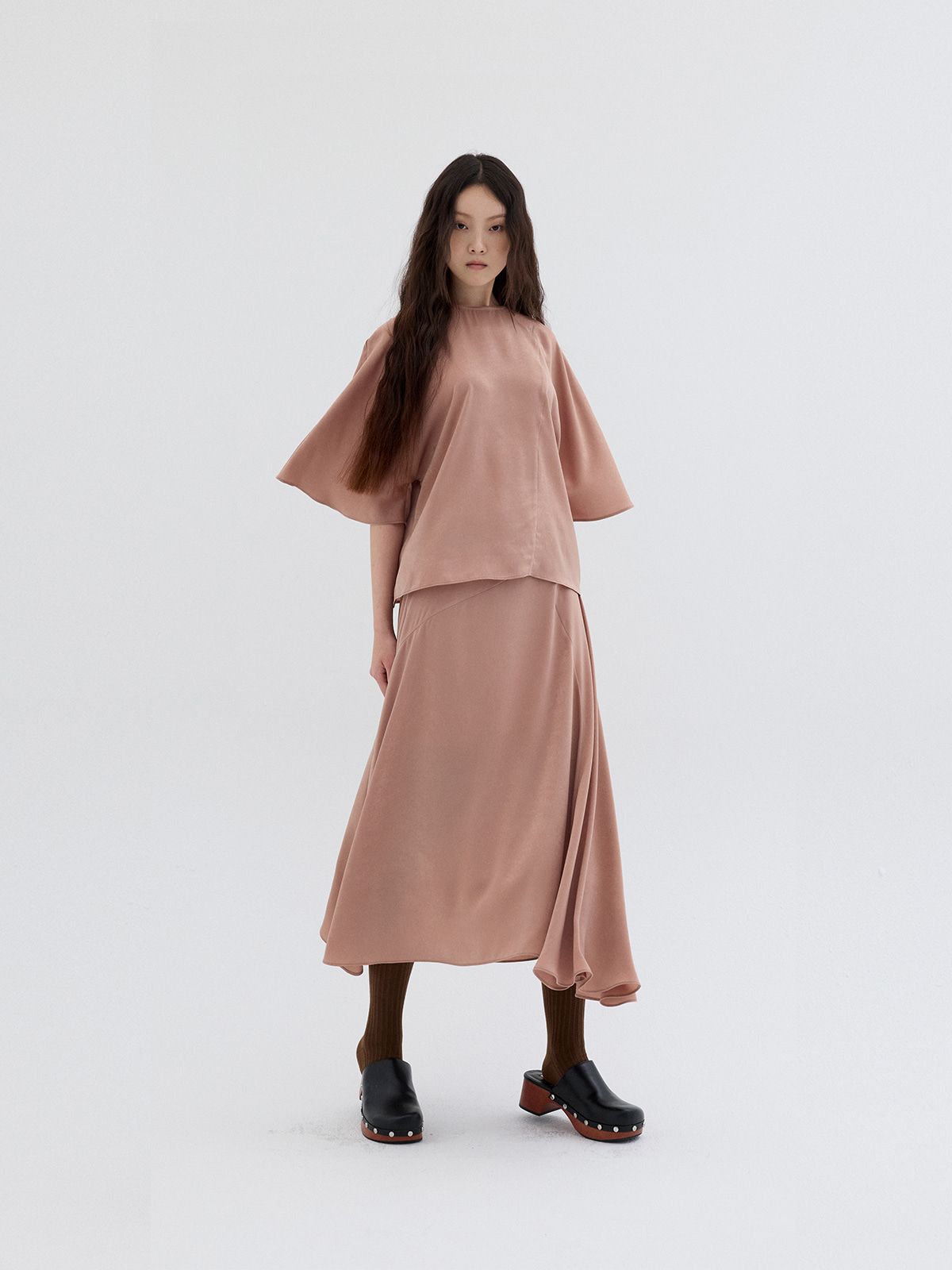 리플레인(REPLAIN) SATIN BLOUSE TOP