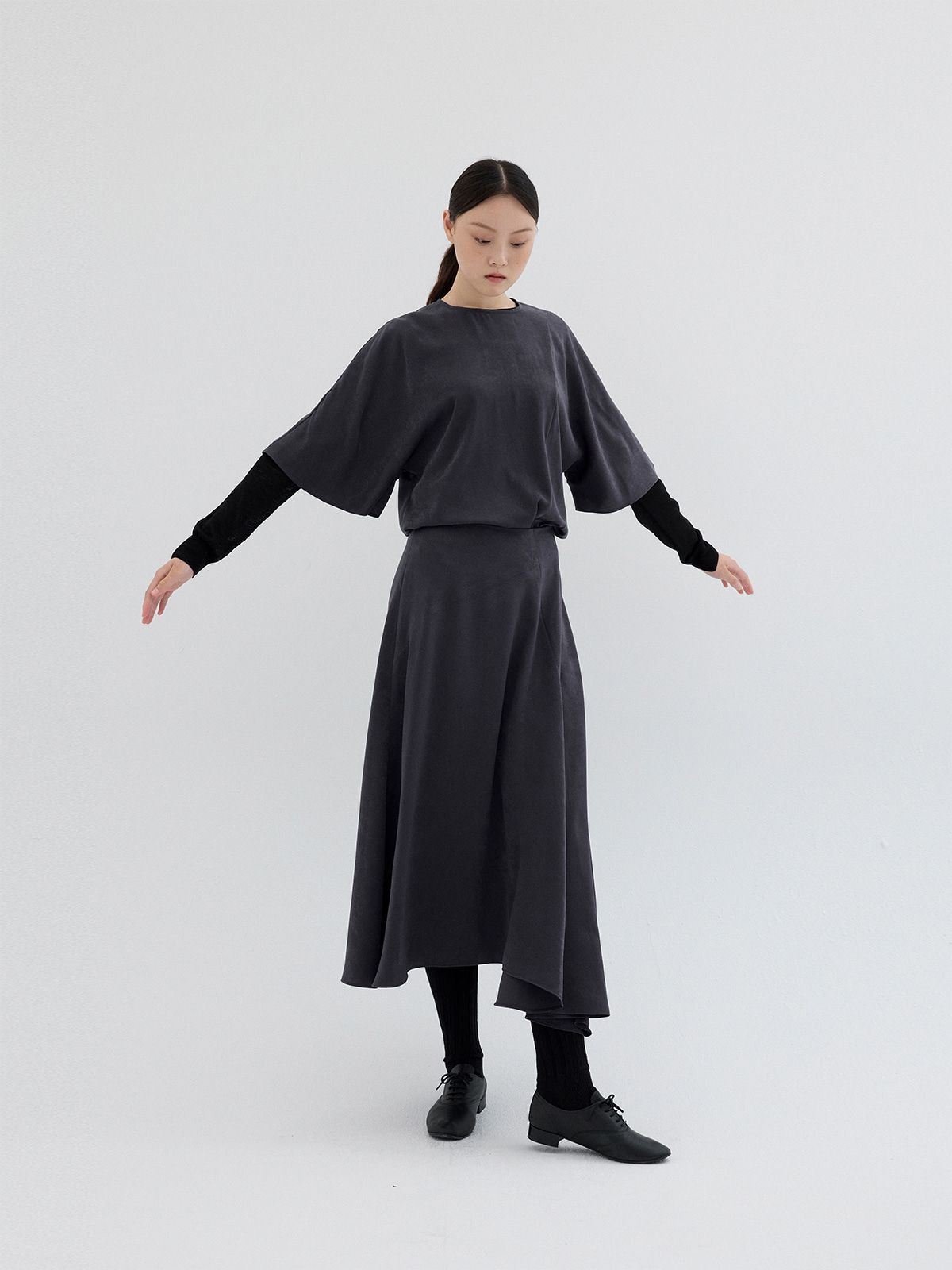 리플레인(REPLAIN) SATIN BLOUSE TOP