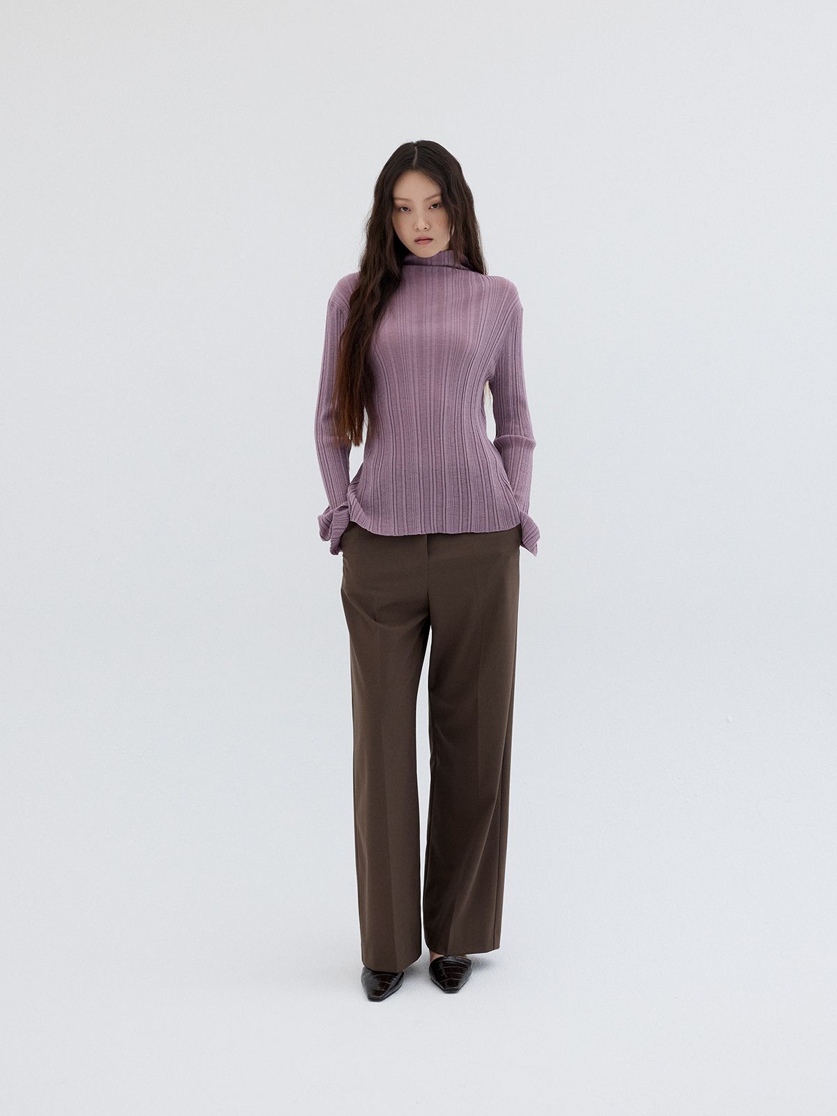 리플레인(REPLAIN) BACK BANDING STRAIGHT PANTS