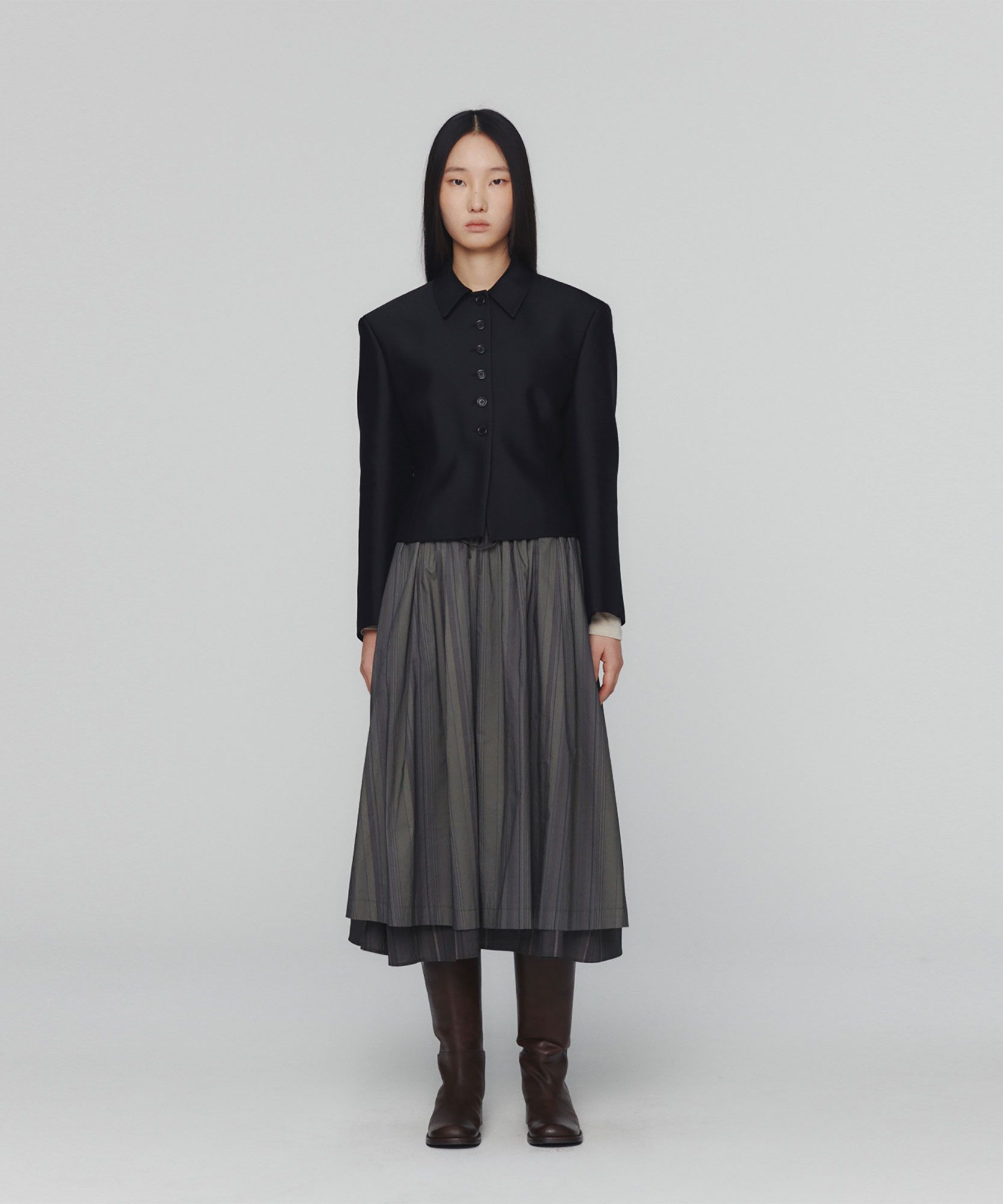 【AMOMENTO】24fw WOOL SILK BUTTON UP JACKET MUSINSA | AMOMENTO WOOL SILK BUTTON UP JACKET